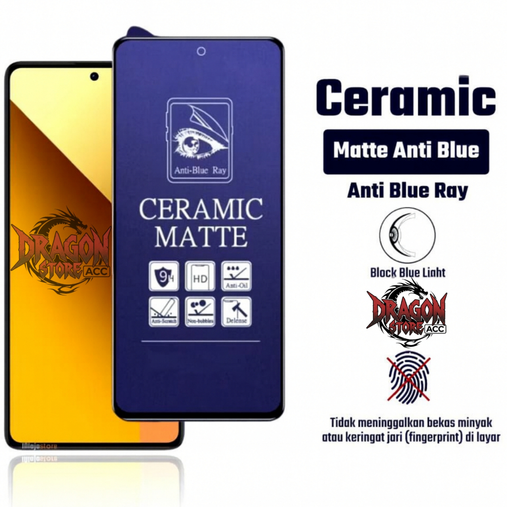 Anti Gores Ceramic Anti Blue Matte Realme P35 5G 14 5G 14T 5G C75X 15 PRO GT 7 GT 7T C71 C75 C65 C63