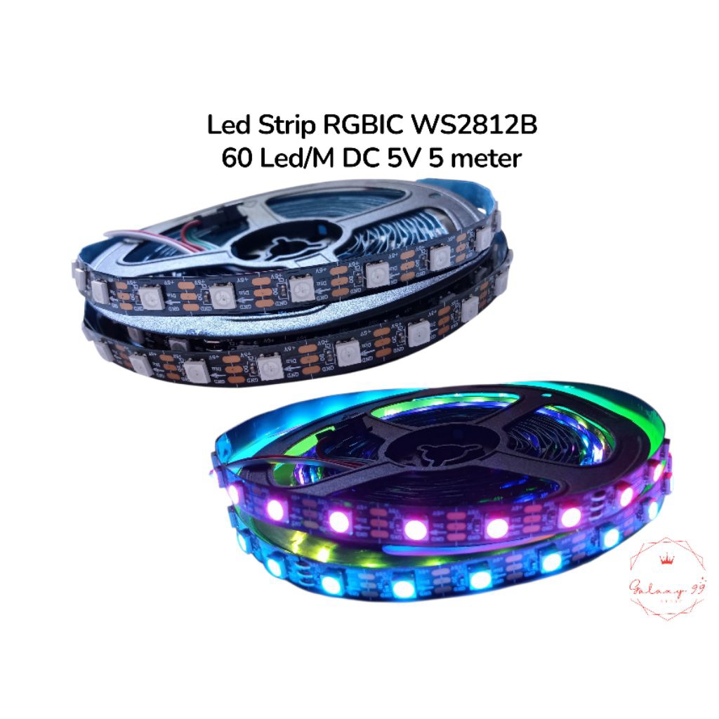 Led strip RGB IC WS2812B DC 5v 60 Led/M ip20