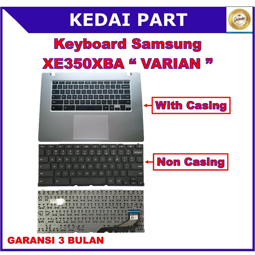 Keyboard Samsung Chromebook 4+ XE350XBA Palmrest