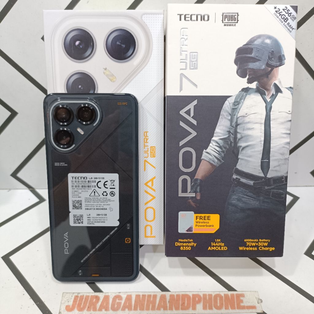 TECNO POVA 7 ULTRA 5G 12/256GB HP BEKAS SECOND FULLSET