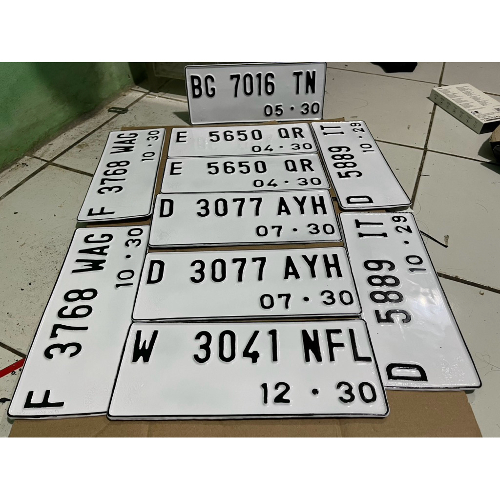 PLAT NOMOR motor standar Samsat