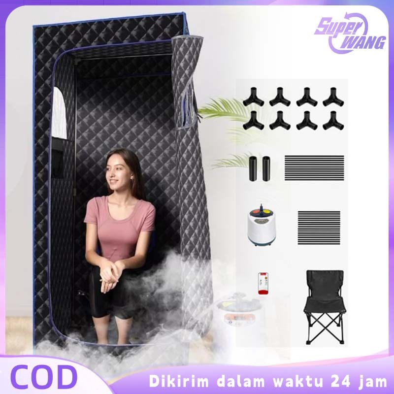 1set Sauna Pembakar Lemak Portable Nyaman Alat Sauna Di Rumah Dapat Dilepas Sauna Portable Spa