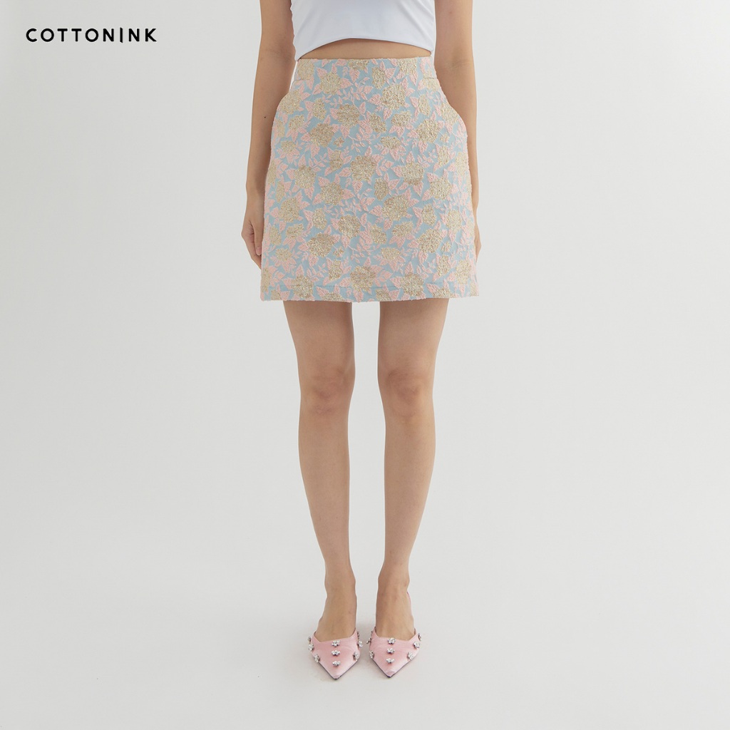 COTTONINK - Bawahan Rok Wanita Blue Anli #CNYCollection2026