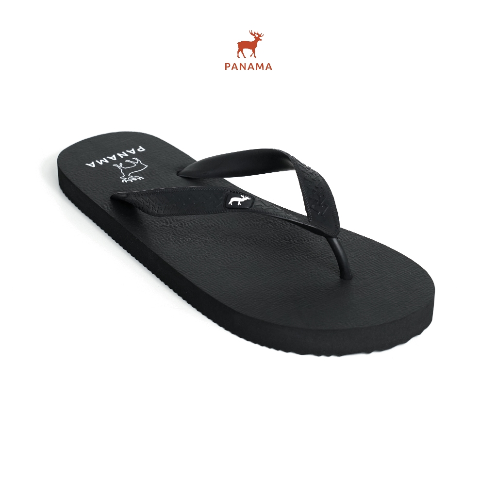 Panama Core Men 01 Black - Sandal Jepit Karet Pria