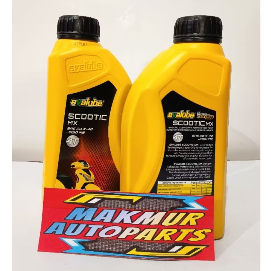 Oli Evalube Scootic MX 20W-40 800ML/Oli Motor Matic