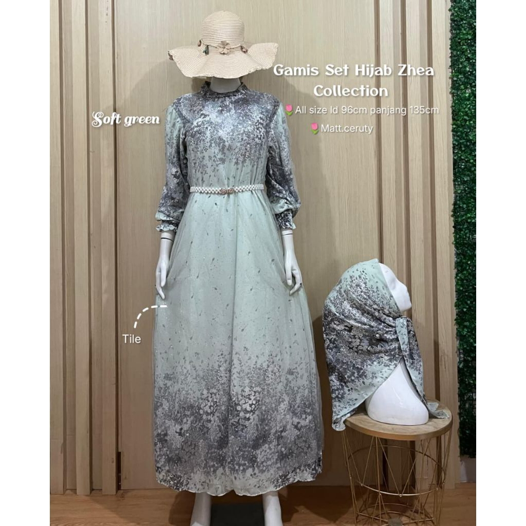 Gamis Set Hijab Zhea Collection