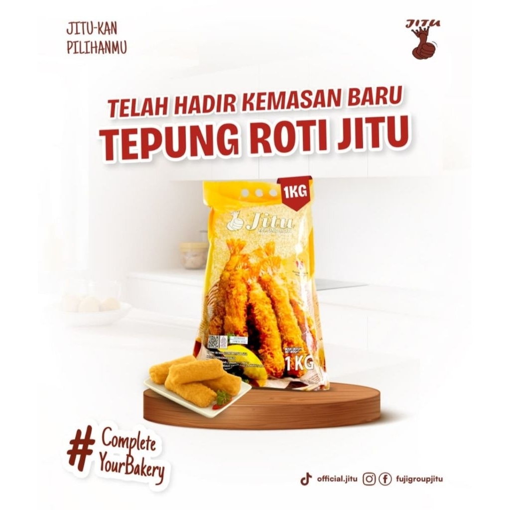 Tepung Roti/Panir JITU kemasan 1kg