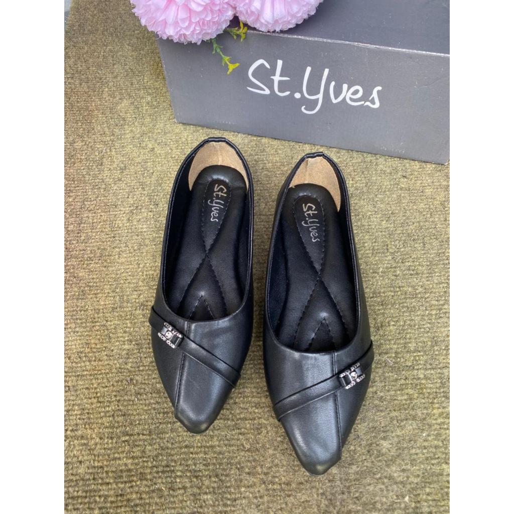 Flatshoes St.Yves Wanita Hitam - Sepatu Wanita