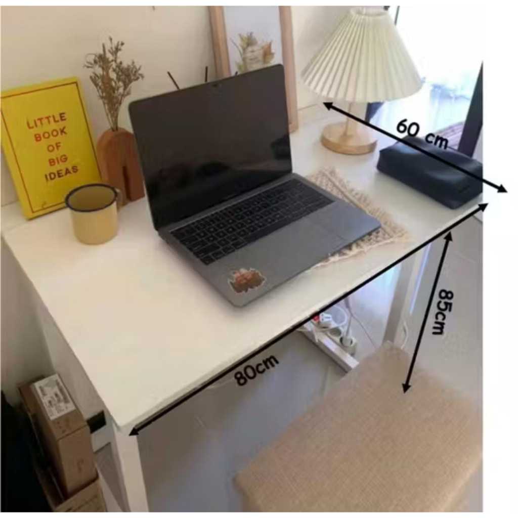 Meja Lipat 80x60 Tinggi 70/75/80/85/90/100 cm Full Kayu Solid