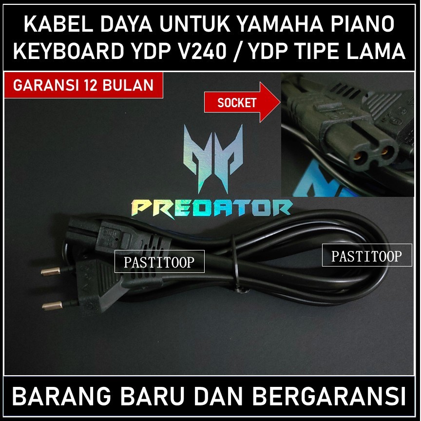 Adaptor kabel power keyboard piano YAMAHA YDP V240 2 lubang