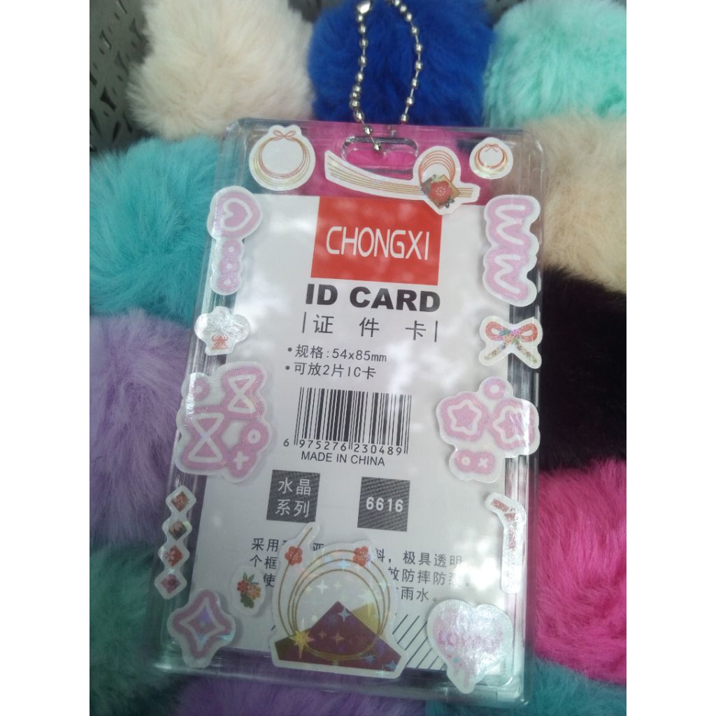 Card Holder Photocard Deco Sticker Acrylic (motif random)