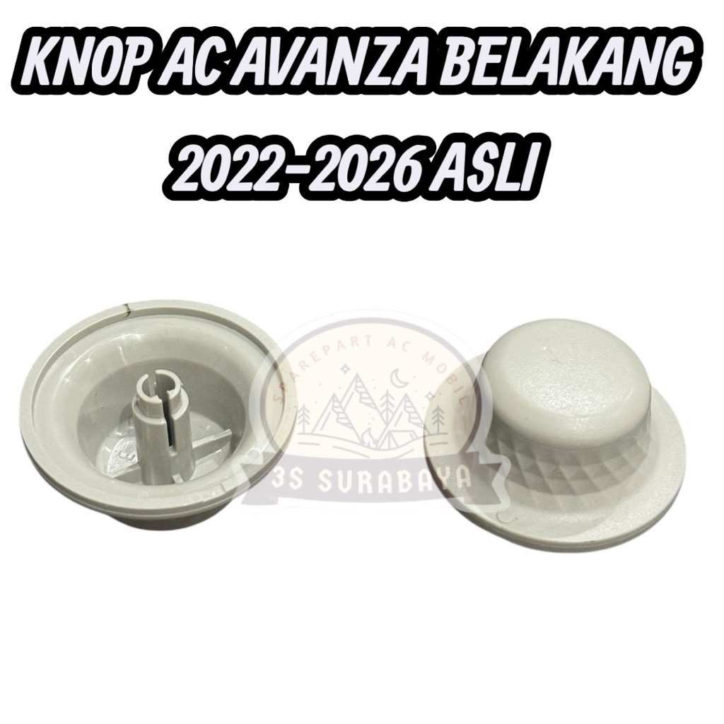 Knop Ac Belakang Avanza Xenia 2022-2026 Asli Genuine Warna Cream Krem Double Blower Baris Ke Dua Ori