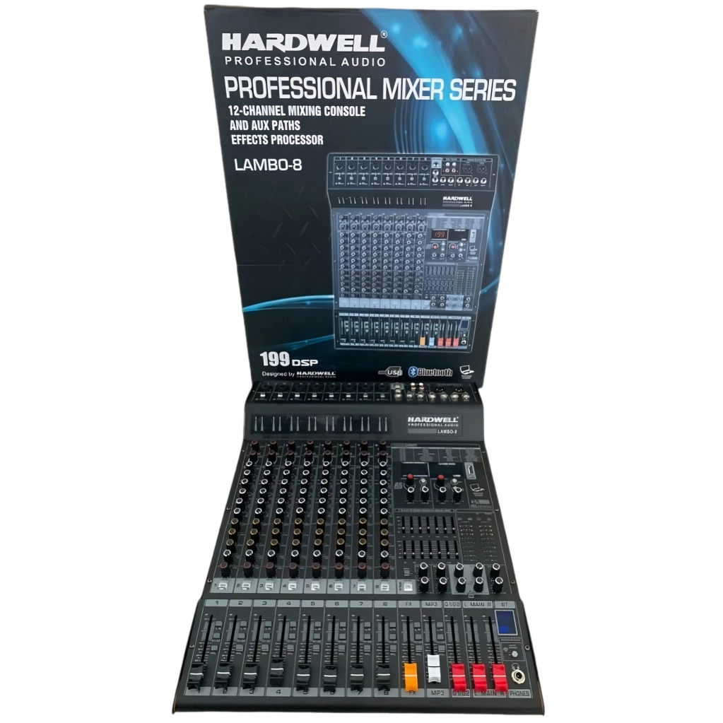 Mixer Hardwell Lambo 8 8 Channel/Mixer Audio Hardwell Lambo8/Audio Mixer 8 Channel Hardwell Lambo8