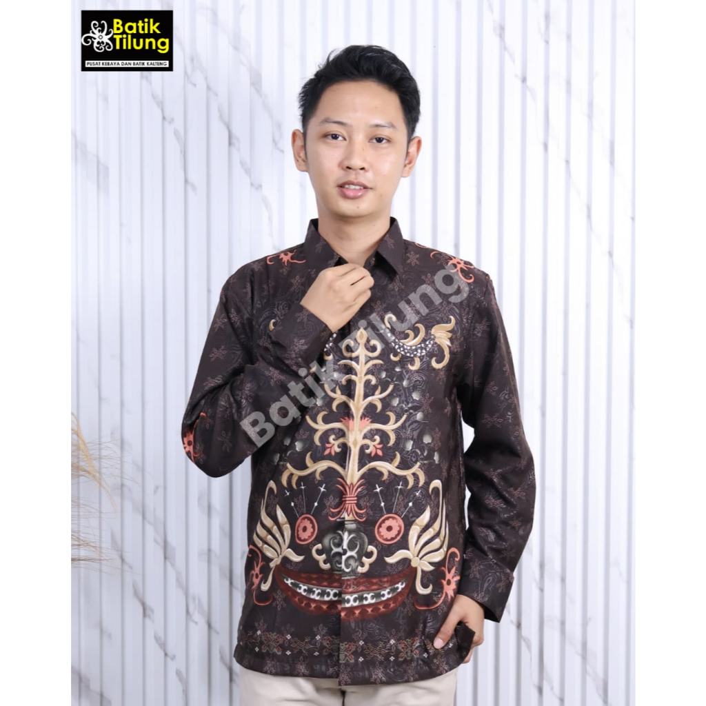 Kemeja Batik Motif Kalteng Dayak