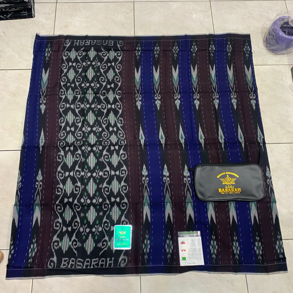 SARUNG TENUN BASARAH Jahit Tengah Bahan Mesres