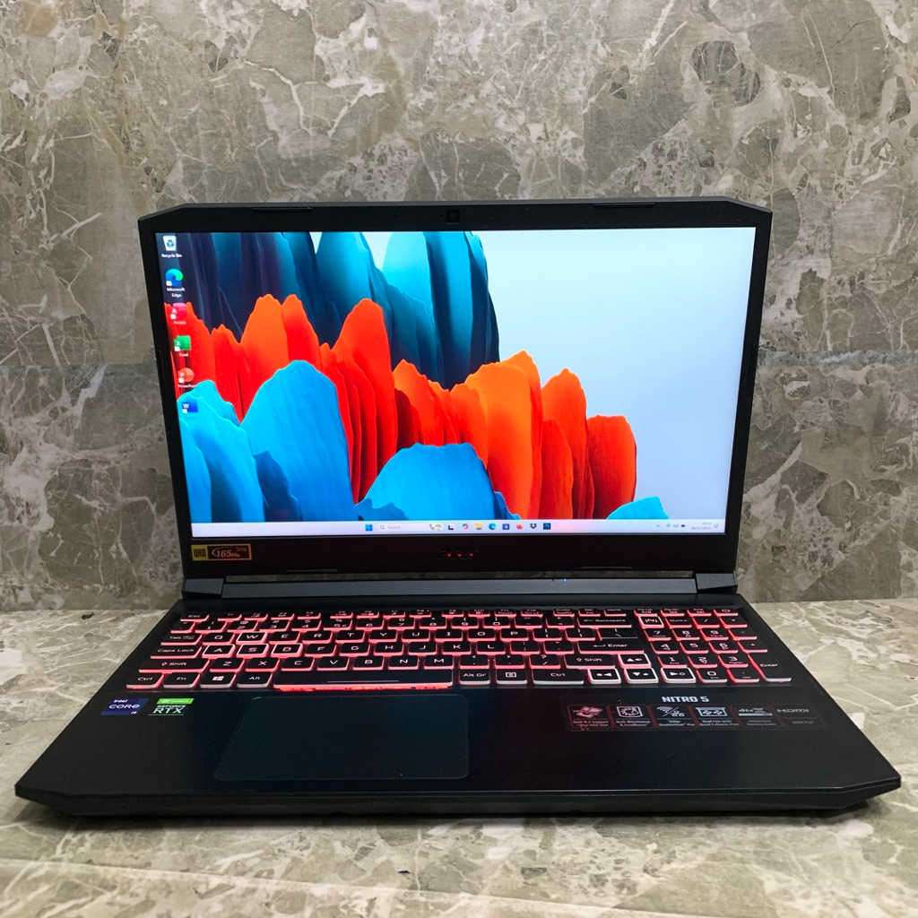 Laptop gaming ACER NITRO 5 AN515-57 intel i9-11900H RAM 16 GB SSD 512 GB Nvidia RTX3060 15”FHD IPS