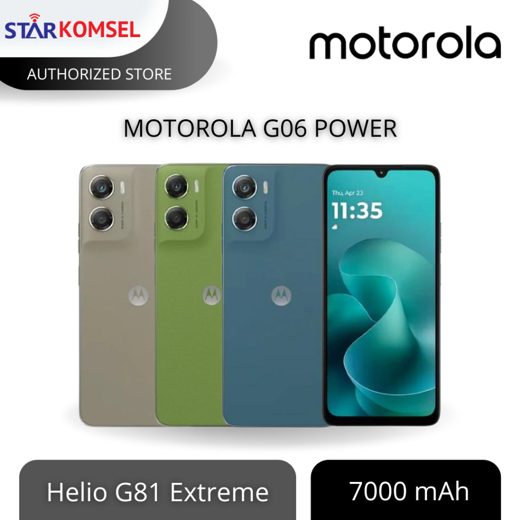 HP MOTOROLA G06 POWER 4/128 NFC GARANSI RESMI MOTOROLA