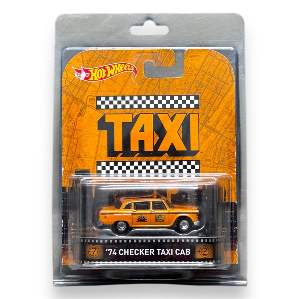 Hot Wheels ‘74 Checker Taxi Cab, Sealed, RARE (Card Bubble Tidak Sempurna), FREE Protector