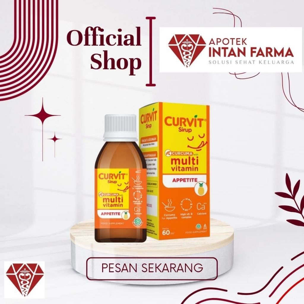 Curvit sirup multivitamin meningkatkan nafsu makan anak dewasa 1 botol