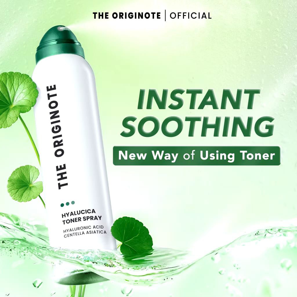 The Originote Hyalucica Toner Spray 120ml – Toner Wajah Mist Hydrating Menenangkan Kulit Sensitif Be