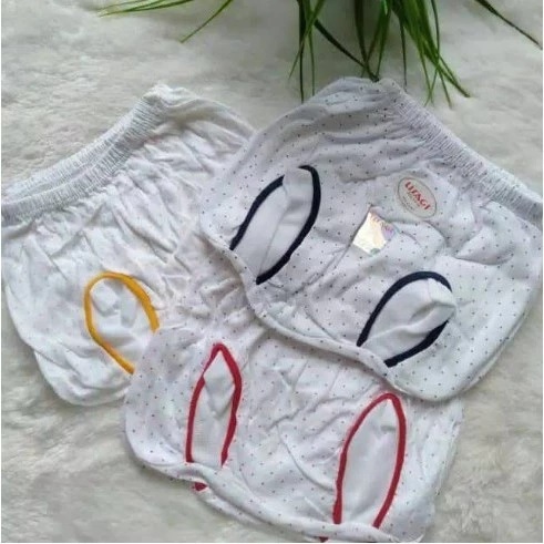 Usagi Celana Bayi Usagi Pop Bintik 3 pcs / Celana Kodok Bintik Katun SNI