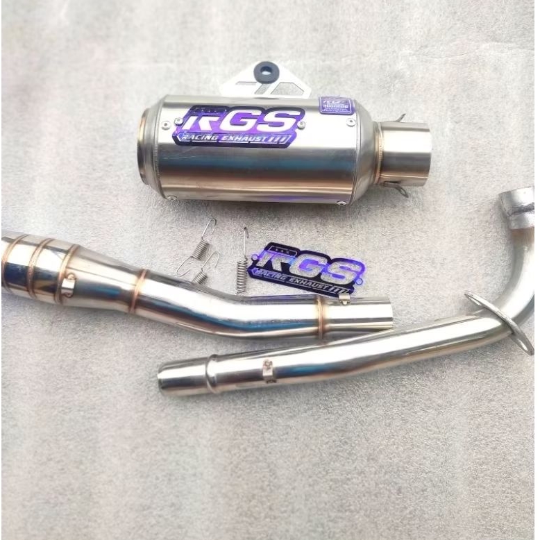 KNALPOT RACING RGS ORIGINAL DOS GP1 SARBOR SARTENG PNP ALL BEBEK JUPITER VEGA CREPTEN ASTREA GRANG P