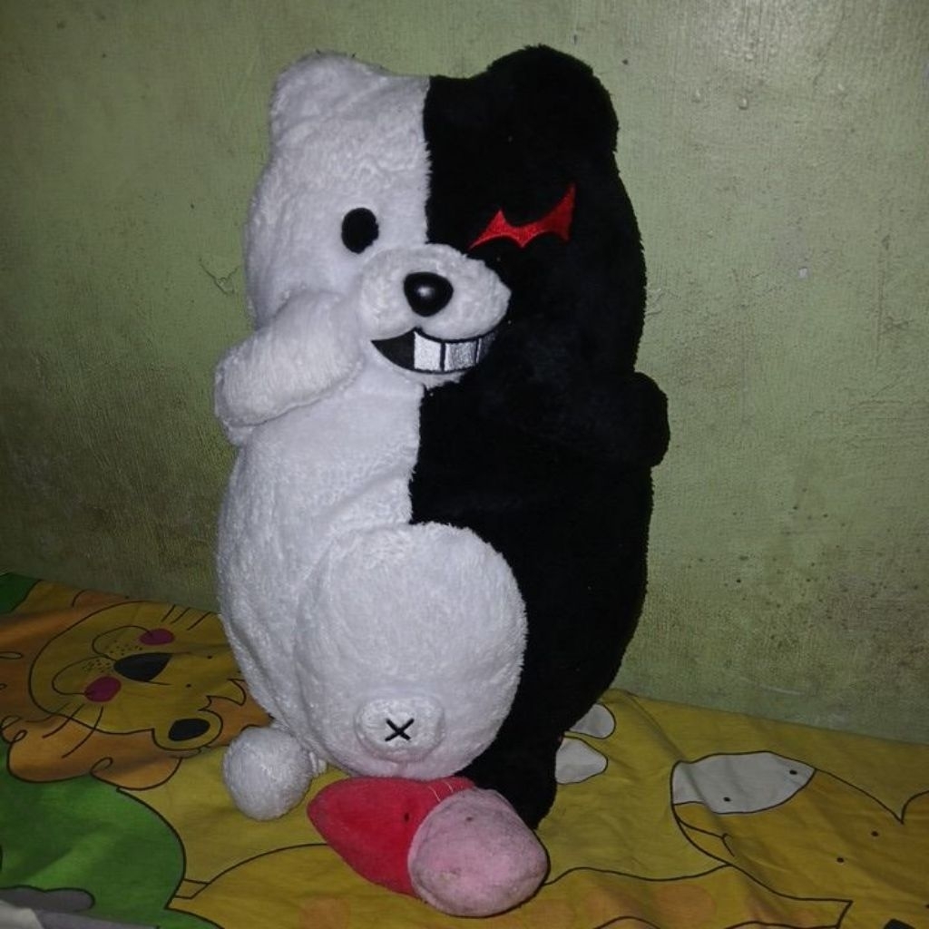 Danganronpa The Animation Monokuma Heart Big Plush Doll FuRyu Japan Anime Plush