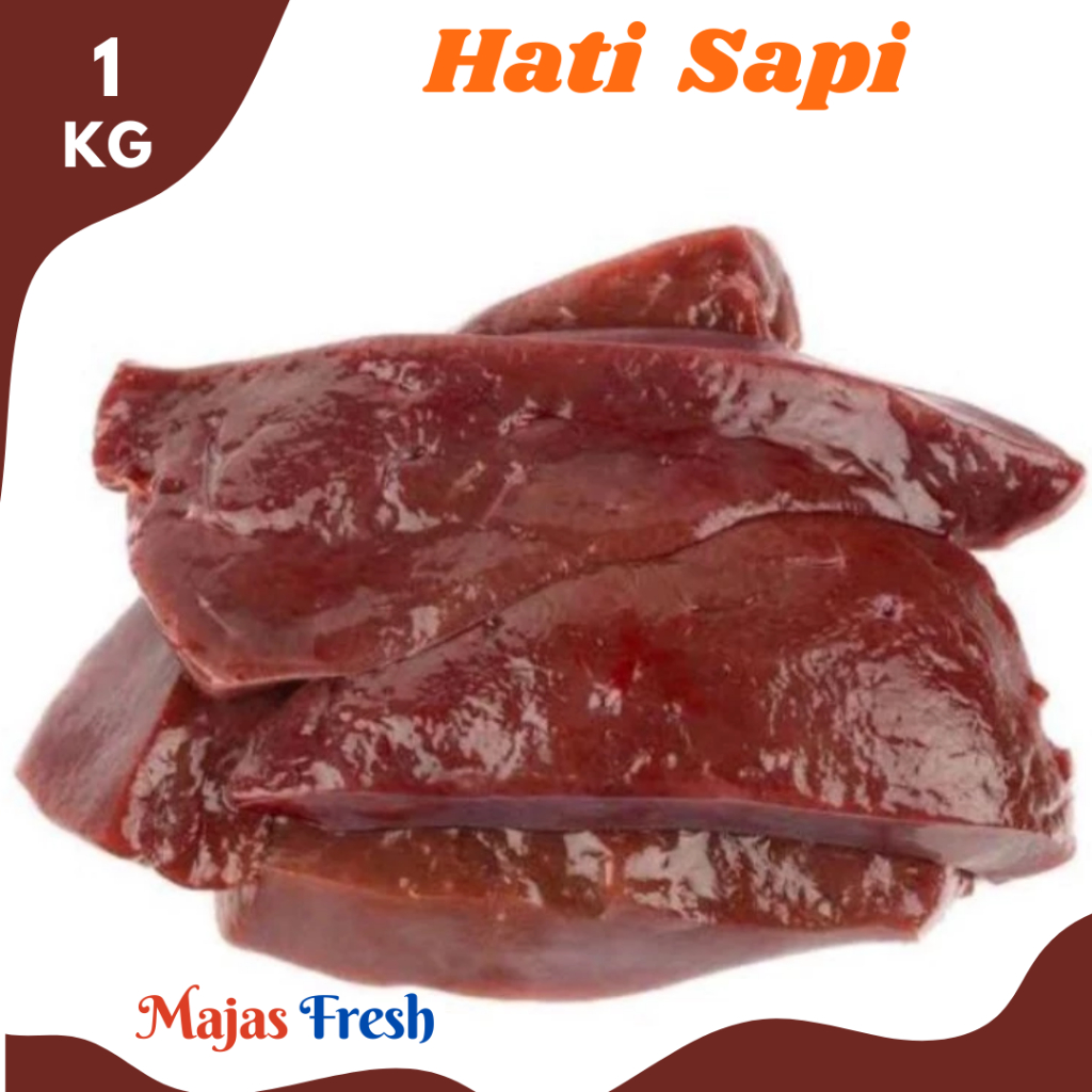 HATI SAPI Mentah Segar - Ati Sapi Mentah Fresh | 1.000gr [ Harga Per KG ]