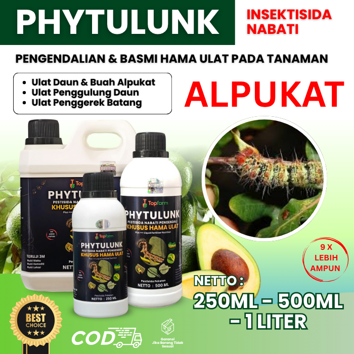 Obat Ulat Topfarm / Obat Pembasmi Ulat Alpukat / Obat Pembasmi Ulat Daun Alpukat / Obat Ulat Pohon A
