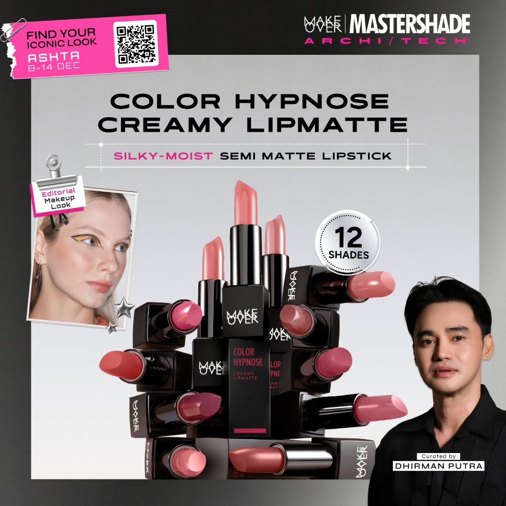 [SPECIAL MASTERSHADE] MAKE OVER Color Hypnose Creamy Lipmatte 4.3 g - Lipstick