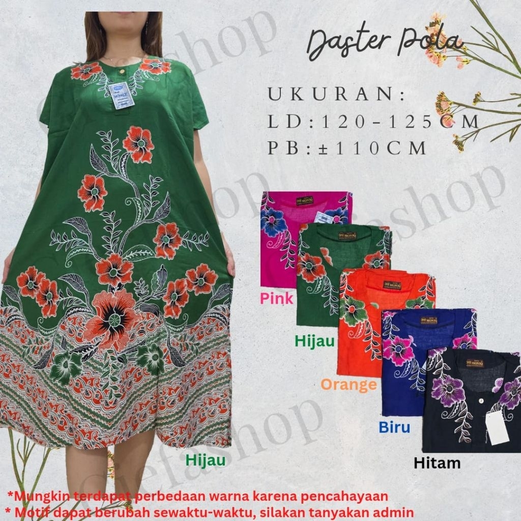 Giefashop - Daster Pola Moniq Daster batik moniq