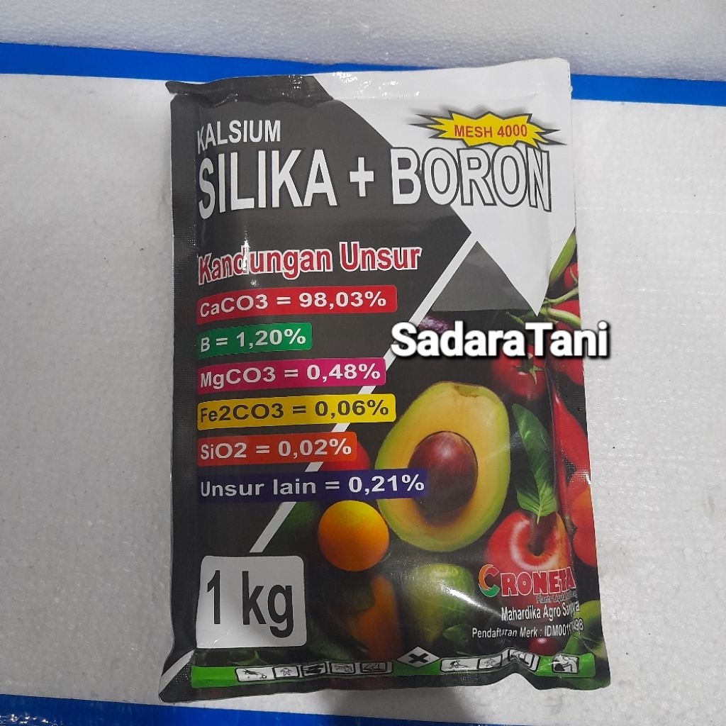 Pupuk Kalsium silika + boron Kemasan 1Kg