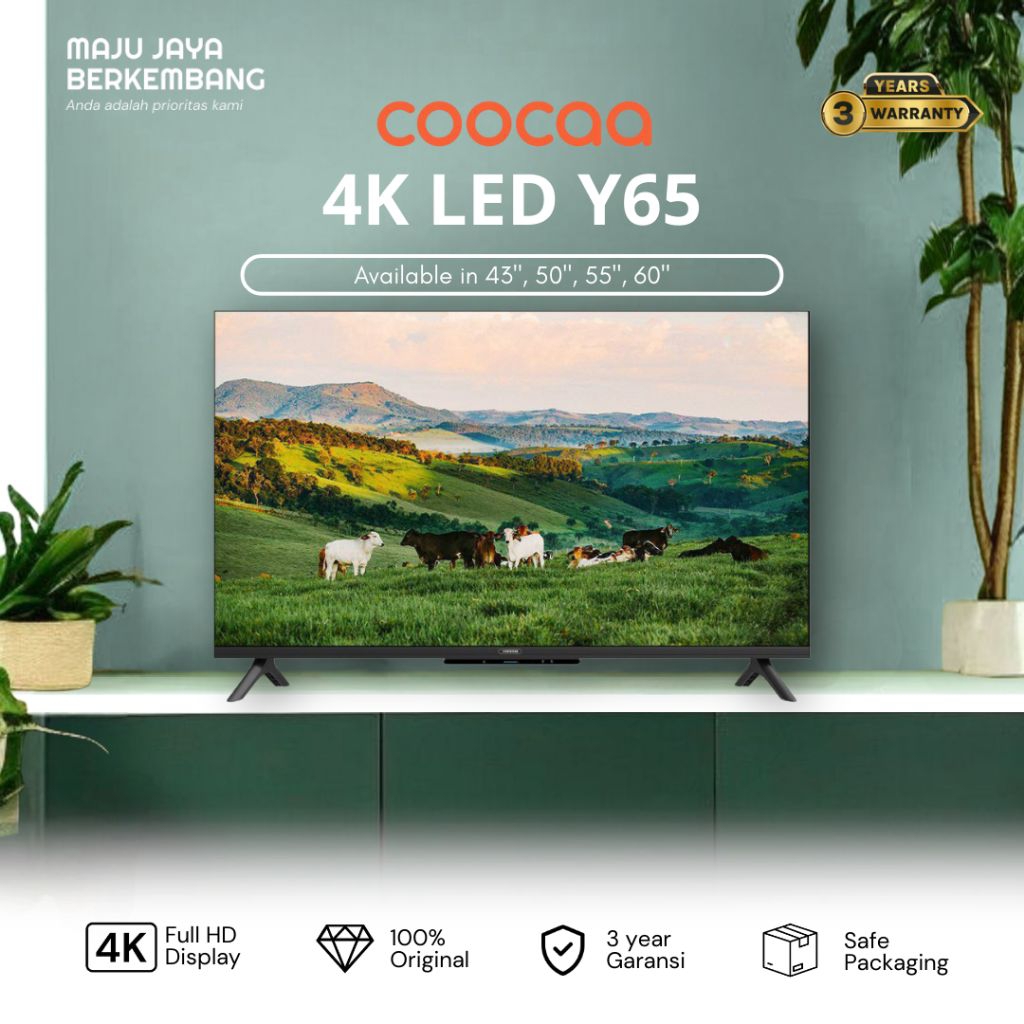 COOCAA 43Y65 / 50Y65 / 55Y65 / 65Y65 UHD 4K GOOGLE TV 43, 50, 55, 65 inch y65