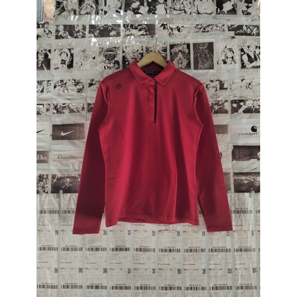 JEAN-MICHEL BASQUIAT polo shirt lengan panjang