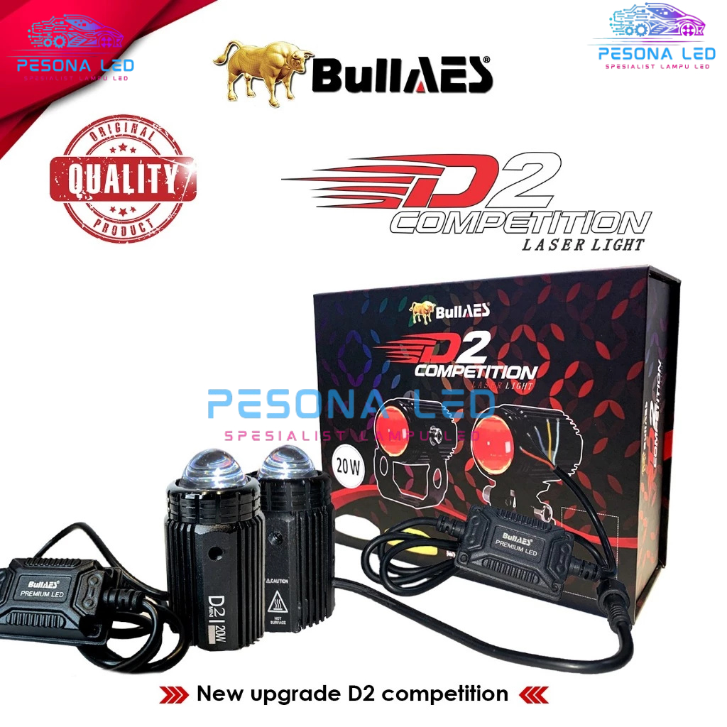Lampu Tembak Laser Bullaes D2 Competition 20 Watt Devil Eye BULLAES