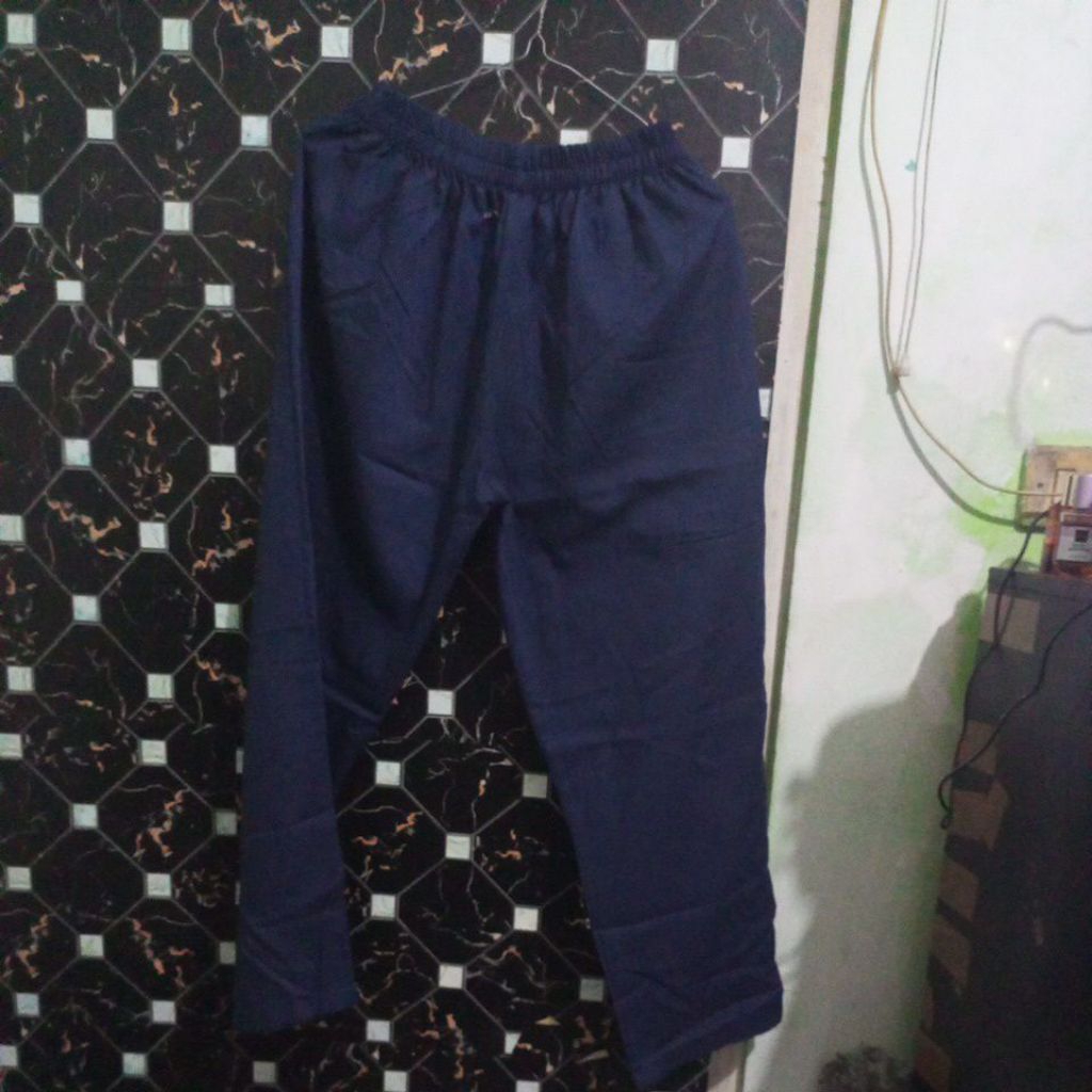 new setelan tunik katun linen jumbo