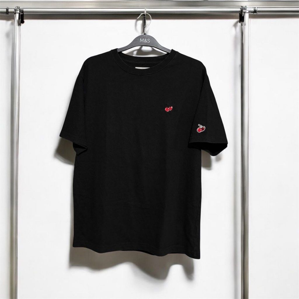 KIRSH Small Cherry Round Tee | kaos korean