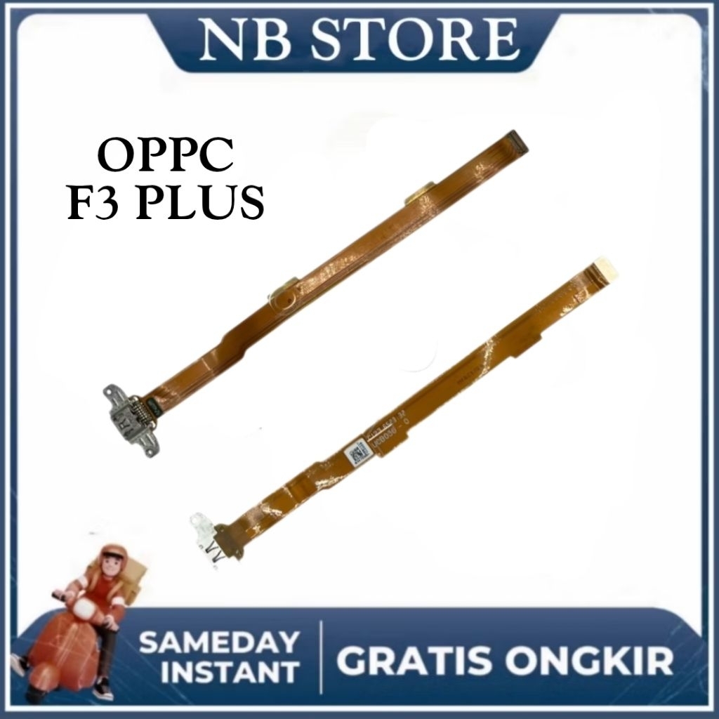 KONEKTOR CHARGER OPPO F3+ / F3 PLUS CAS PAPAN CAS + IC ORYGINAL