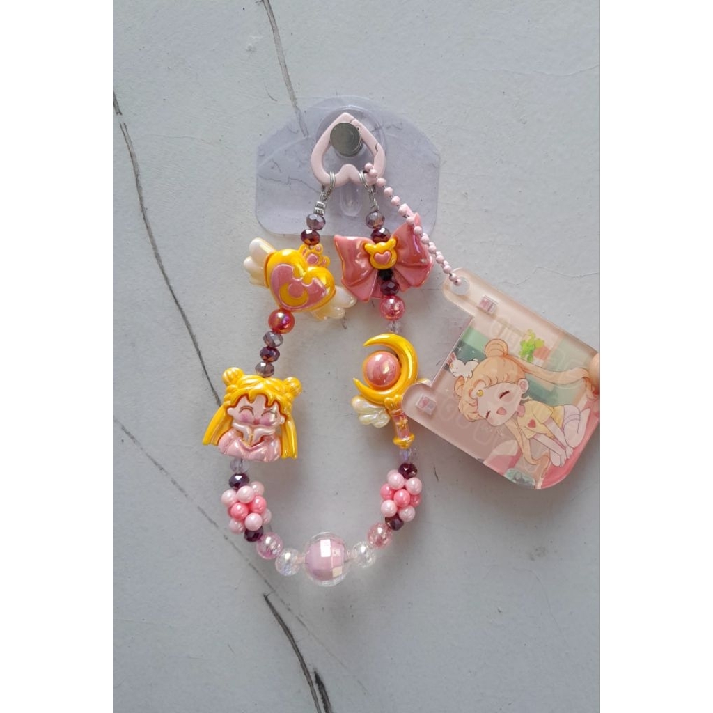 SAILORMOON BAGCHARM, SAILORMOON STRAP PHONE, SAILORMOON GANTUNGAN TAS
