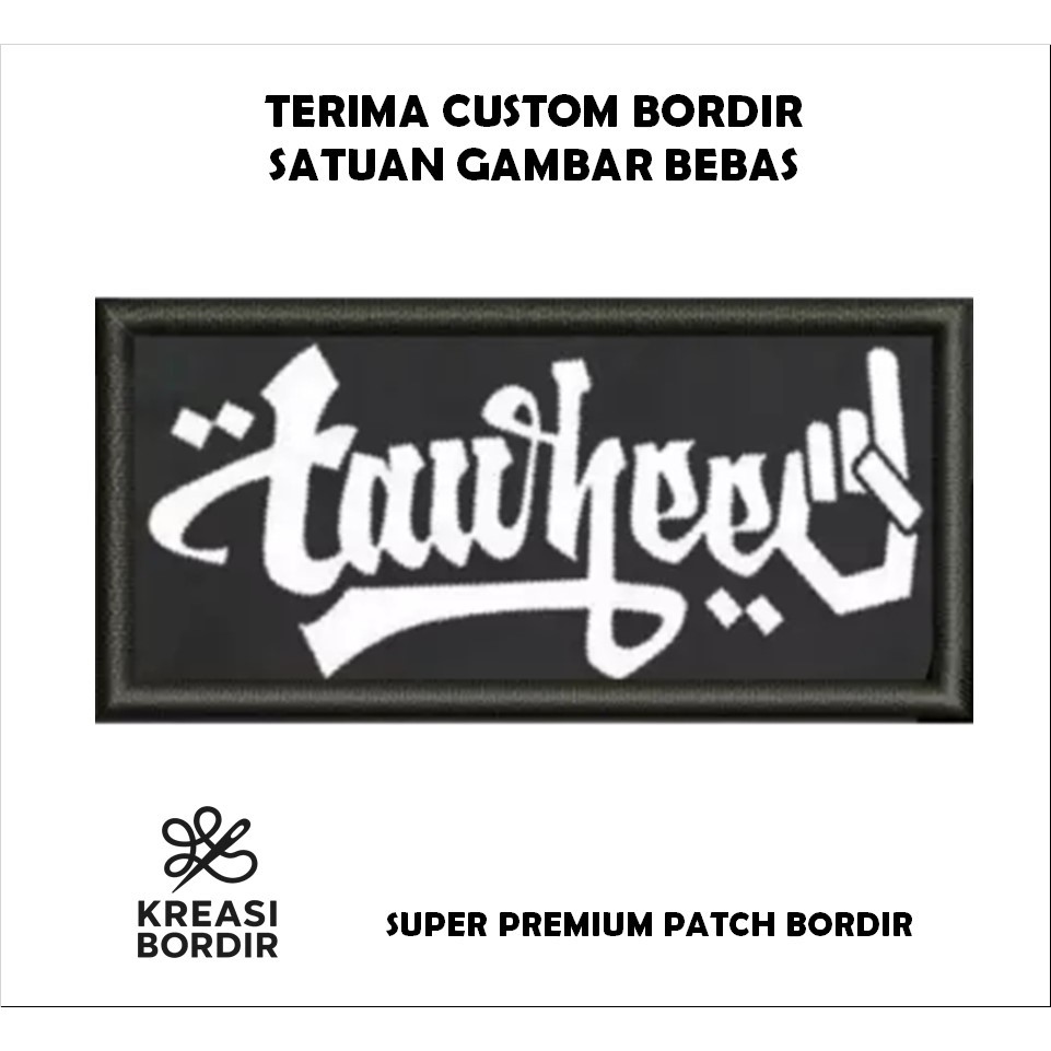 EMBLEM PATCH BORDIR LOGO BIKERS SUBUHAN TAWHEED - Kreasibordir.id