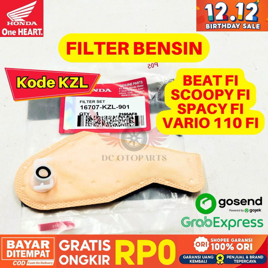 KZL FILTER BENSIN BEAT FI ORIGINAL AHM HONDA, FILTER BENSIN ORIGINAL HONDA SPACY FI, FILTER BENSIN S