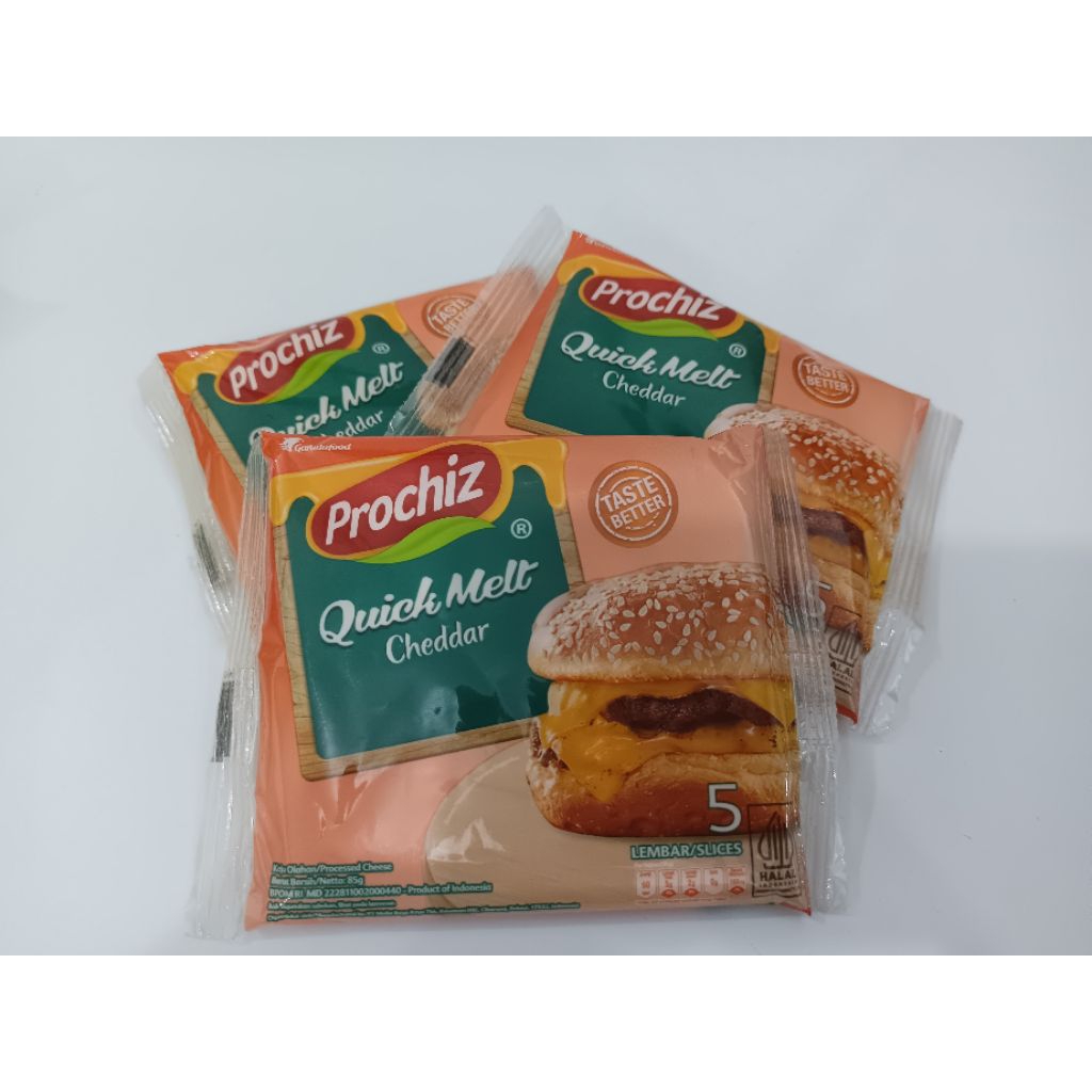 PROCHIZ QUICK MELT CHEDDAR 5 SLICES (lembar) 85g