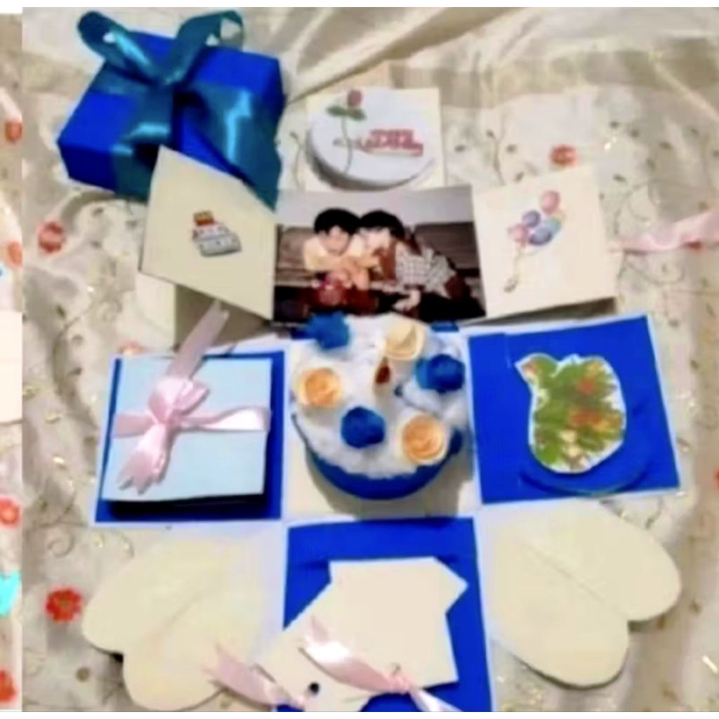 Explosion Box Foto Kado Ulang Tahun Untuk Pacar Cewek Romantis Mewah Hadiah Pernikahan Istri Tercint