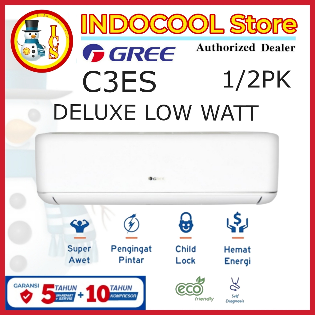 Gree Ac Deluxe Low Watt 1/2 PK GWC-05C3ES