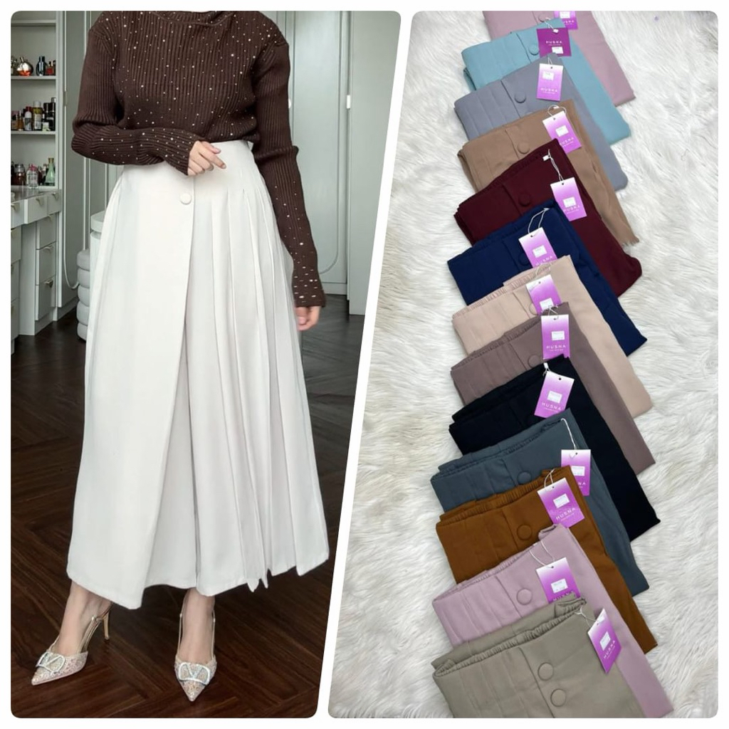 KULOT HUSNA LEBAR SEMI ROK