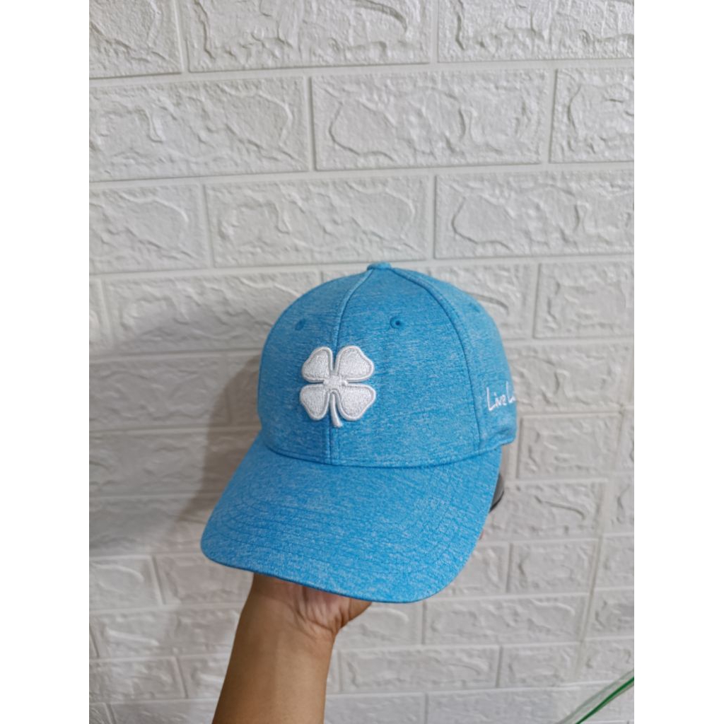 topi golf pria black clover usa original bordir fulltags