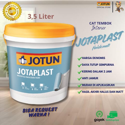 Jotun Jotaplast – Cat Tembok Interior Halus & Anti Jamur | Kemasan 3,5 L