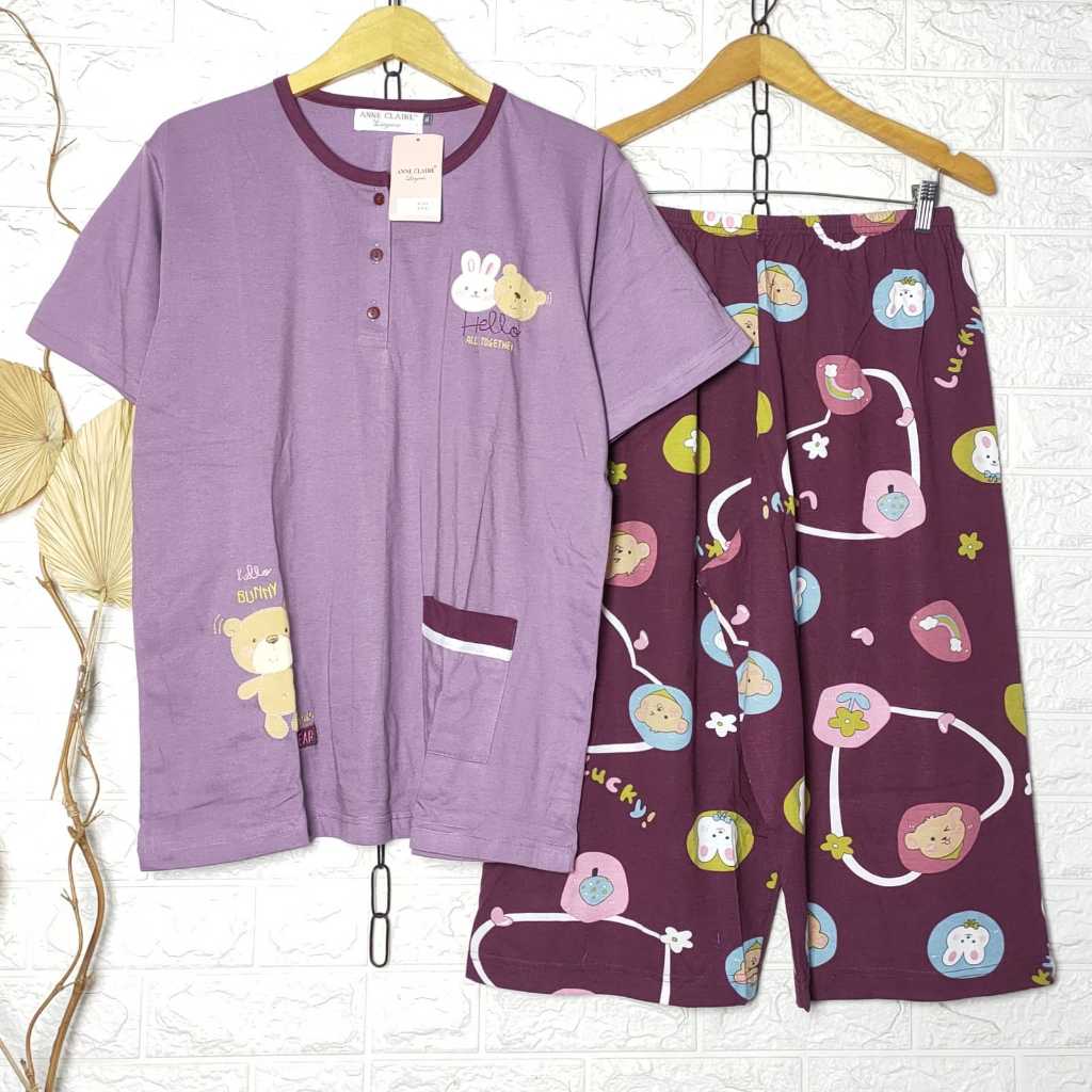[COD]ALTA. Babydoll Anne Claire 3/4 JUMBO XL & 2L Baju Tidur Kaos Wanita