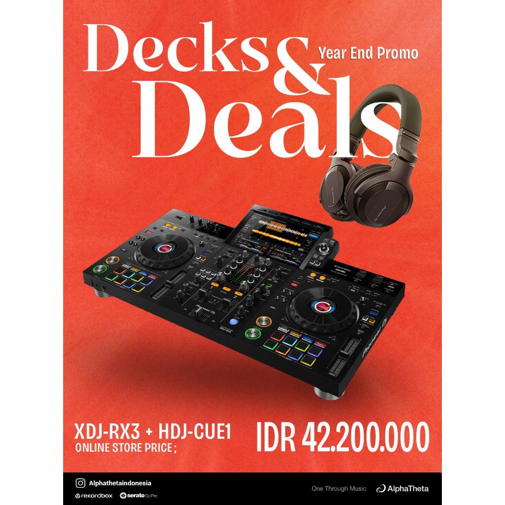 [PROMO] Pioneer DJ XDJ-RX3 & Pioneer DJ HDJ-CUE1 | Alat DJ Pioneer DJ XDJ-RX3 All In One DJ System D