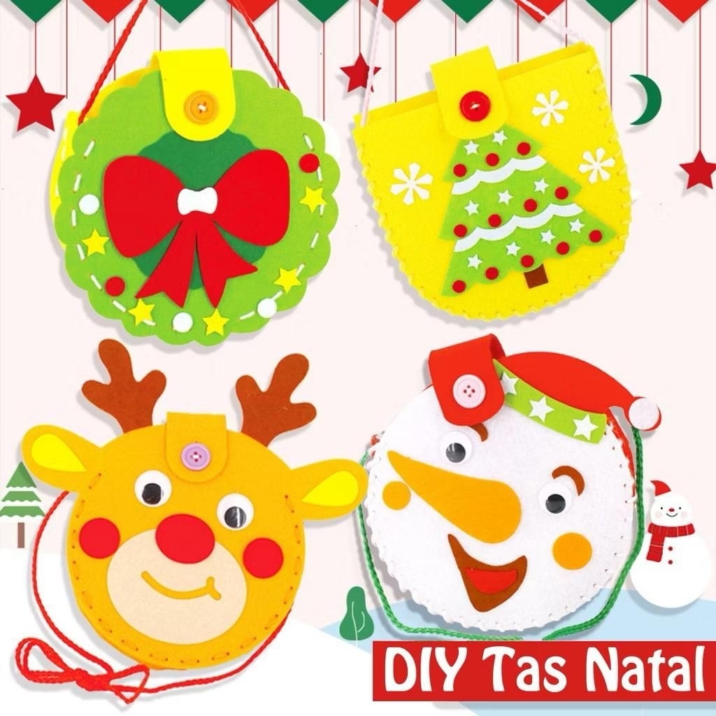 [Sonmul] DIY TAS ANAK NATAL FLANEL//MAINAN EDUKASI ANAK PRAKARYA DIY//TAS NATAL ANAK